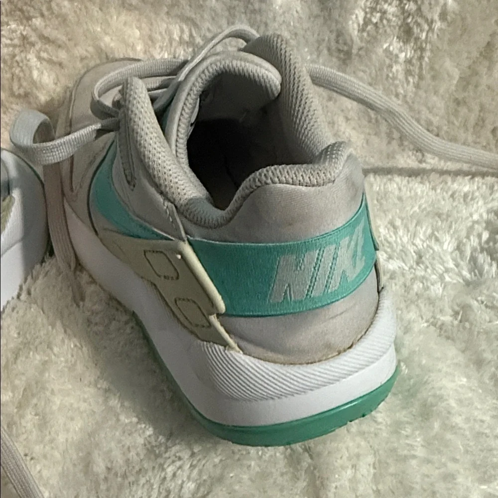 Nike Gray and Teal Women's Sneakers